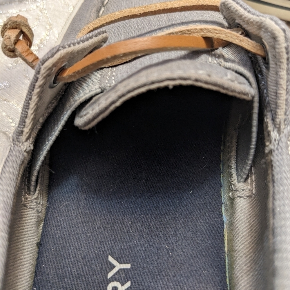 Sperry Lounge Away Top Sider Sneakers Gray Wm Size 5 / Kids Size 3.5 - Picture 9 of 12